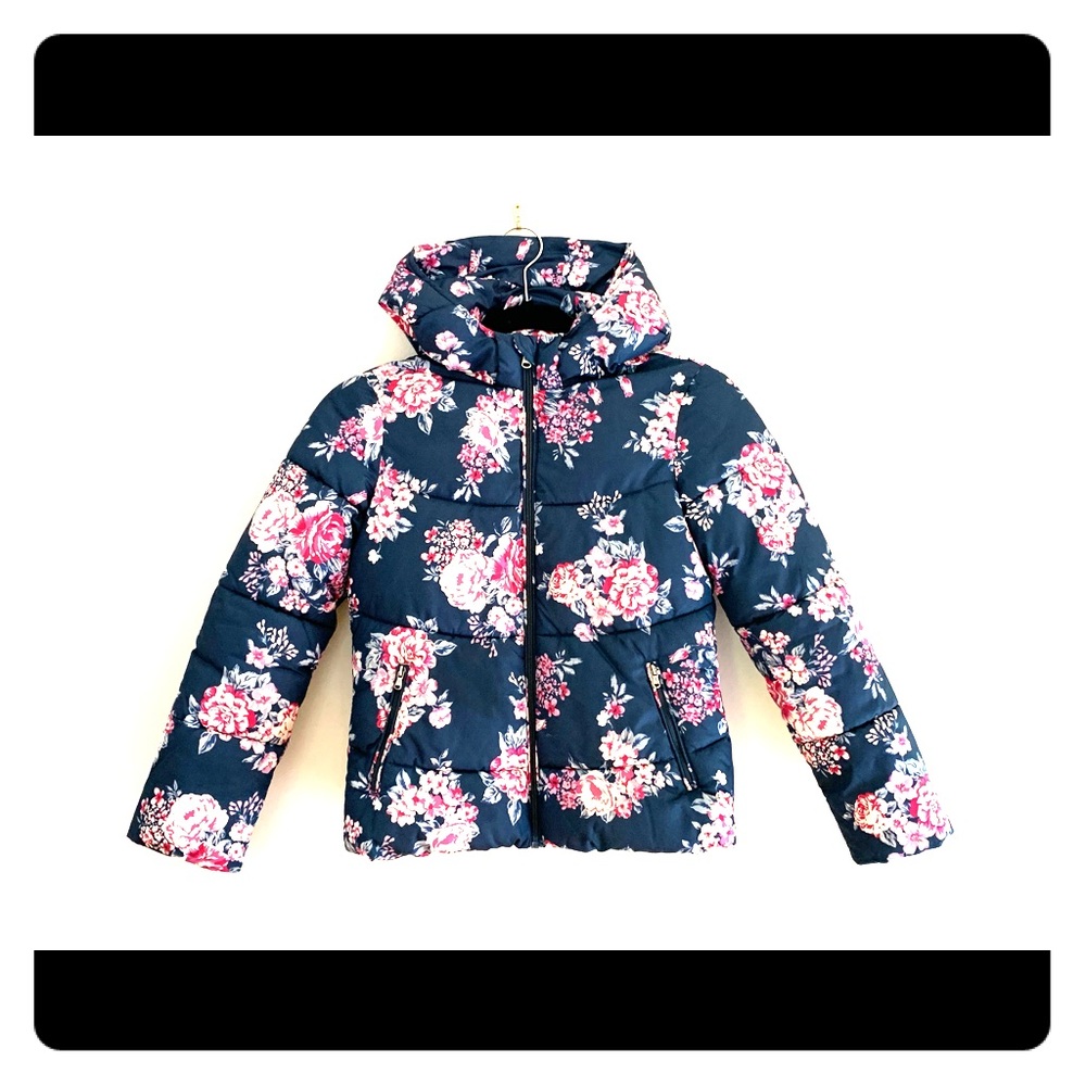 Benetton Floral Print Hooded Jacket